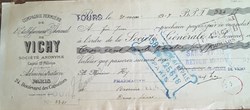 Lettre de change Cie Fermiere de l'Etablissement Thermal 31 mai 1917