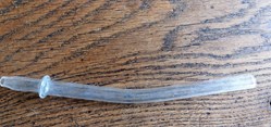 Tube en verre courbé 19 cm