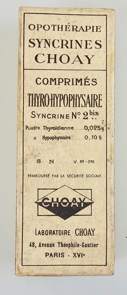 SYNCRINES CHOAY Opothérapie Thyro-Hypophysaire