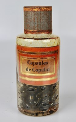 Flacon en verre petit modèle Pharmacie RAVASSE