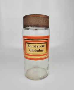 Flacon en verre Herboristerie grand modèle Pharmacie RAVASSE