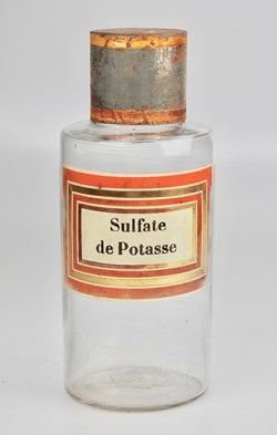 Flacon en verre petit modèle Pharmacie RAVASSE