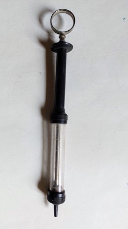 Seringue tube en verre piston gradué 1 à 5