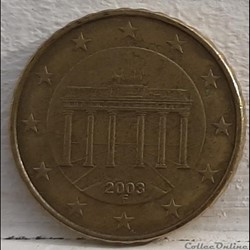 Allemagne - 2003 - F - 10 cents