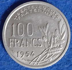 1954 B - 100 francs