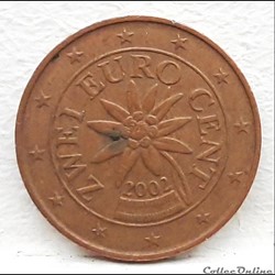 Autriche - 2002 - 2 cents