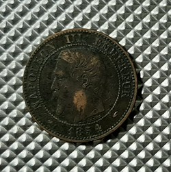 1854 A - 2 centimes