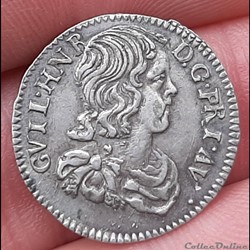 Principauté d'Orange - 1/12 écu 1660 Guillaume