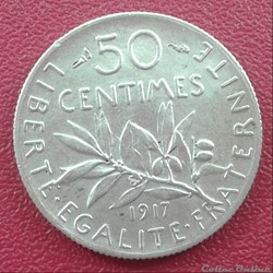 1917 - 50 centimes