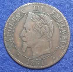 1861 BB - 2 centimes