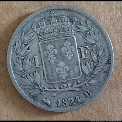 1824 - 1 franc