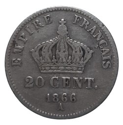 1866 A - 20 centimes