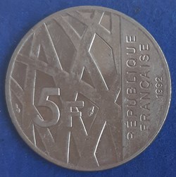 1992 - 5 francs commémorative