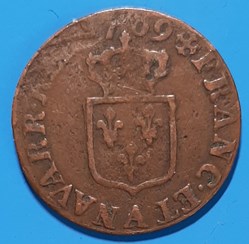 1769 A - Liard à la vielle tête