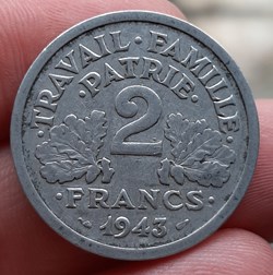 1943 - 2 francs