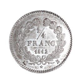 1842 - 1/4 franc