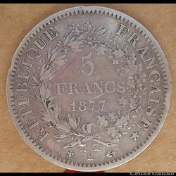 1877 K - 5 Francs