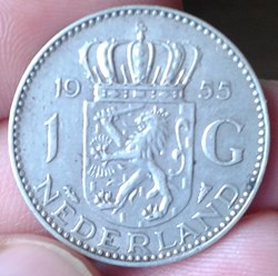 PAYS-BAS - 1 gulden 1955 (2)