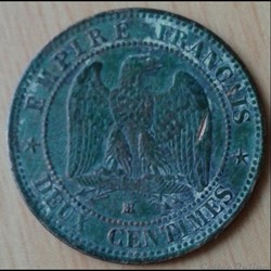 1854 BB - 2 centimes