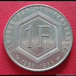 1998 - 1 franc - De Gaulle