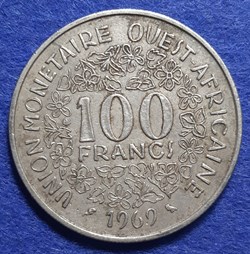 États Afrique de l'Ouest - 100 francs 1969