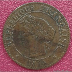 1874 A - 1 centime