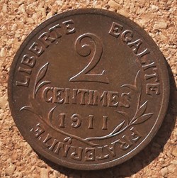1911 - 2 centimes