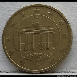 Allemagne - 2002 - G - 50 cents