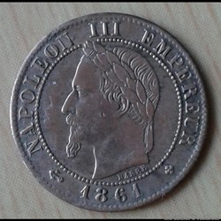 1861 BB - 1 centime