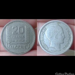 Algérie - 20 francs 1949