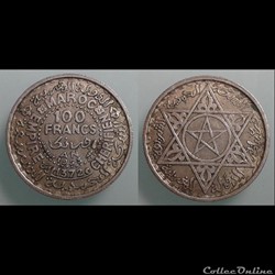 MAROC - 100 francs 1953