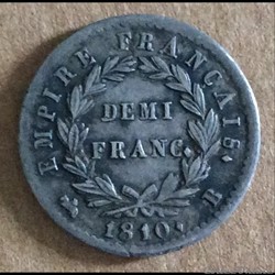 1810 - Napoléon - 1/2 Franc