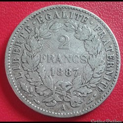 1887 A - 2 francs