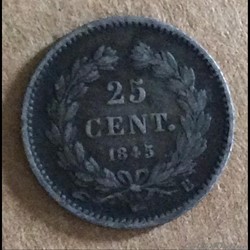1845 - 25 centimes (exemplaire n°2)