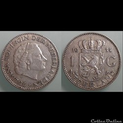 PAYS-BAS - 1 gulden 1954