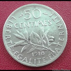 1918 - 50 centimes