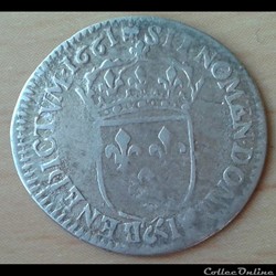 1661 & - 1/12ème écu - Louis XIV