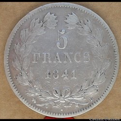 1841 - 5 francs