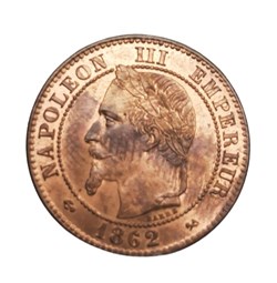1862 K - 2 centimes