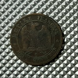 1861 K - 2 centimes - Buste définitif