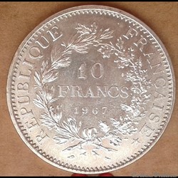 10 francs 1967 (accent)
