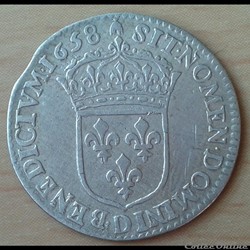 1658 D - 1/12ème écu - Louis XIV