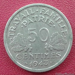 1943 - 50 centimes