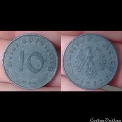 Allemagne - 10 pfennig 1942 A