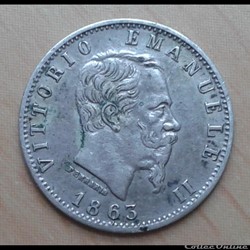 Italie - 20 centimes 1863