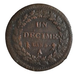 (1796-97) - UN DECIME L'AN 5 A