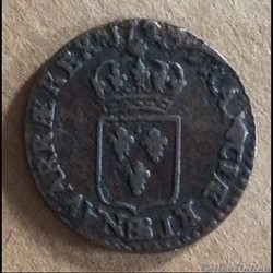 1720 BB - Liard au buste enfantin - Louis XV