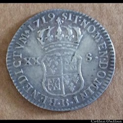 1719 - XX sols de France - Navarre