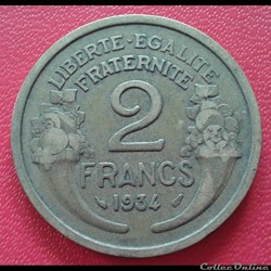 1934 - 2 francs