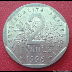 1996 - 2 francs